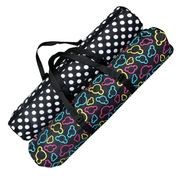 1pcs PVC Black Portable Yoga Mat Bag Nylon Carrier Mesh Adjustable Strap Sport Mat Case Bag