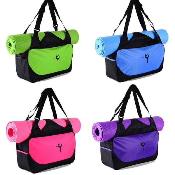 48*24*16cm High-capacity Yoga Mat Backpack Canvas Waterproof Yoga Bag Sports Fitness Bags (No Yoga Mat)